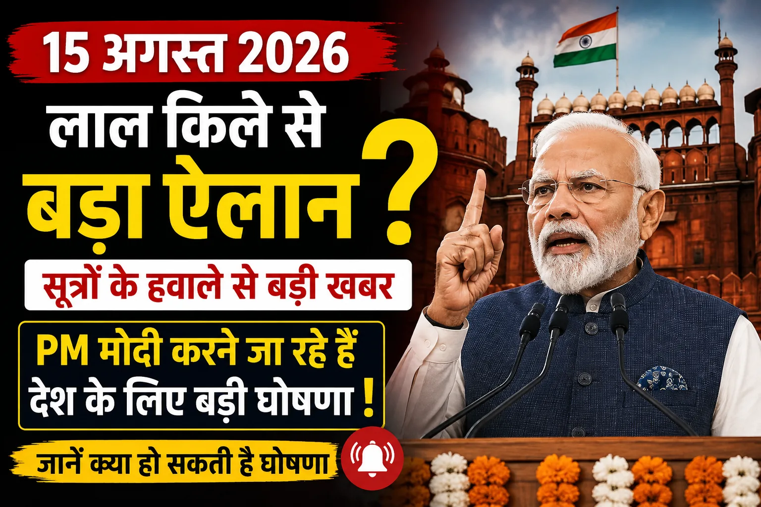 PM Modi 15 August 2026: लाल किले से बड़ा ऐलान? जानें पूरी खबर